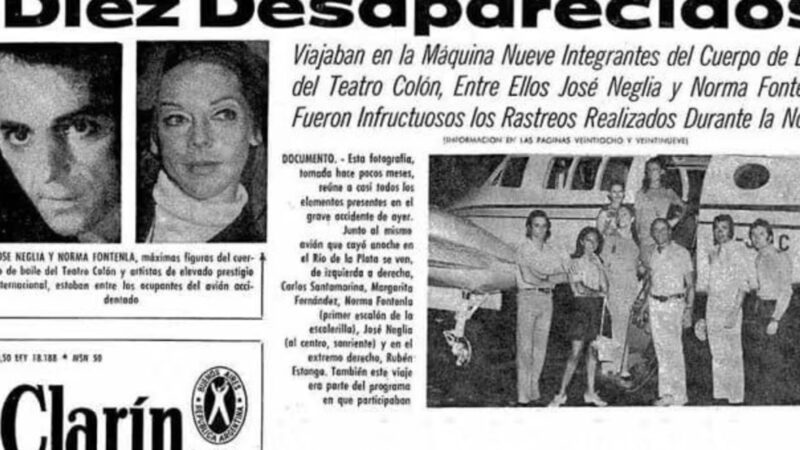 A 55 años de la tragedia aérea que golpeó para siempre al Ballet del Teatro Colón